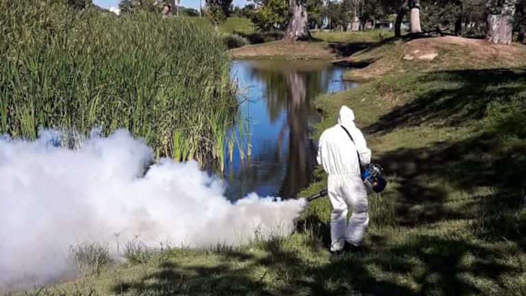 Se fumigó en diferentes sectores la ciudad