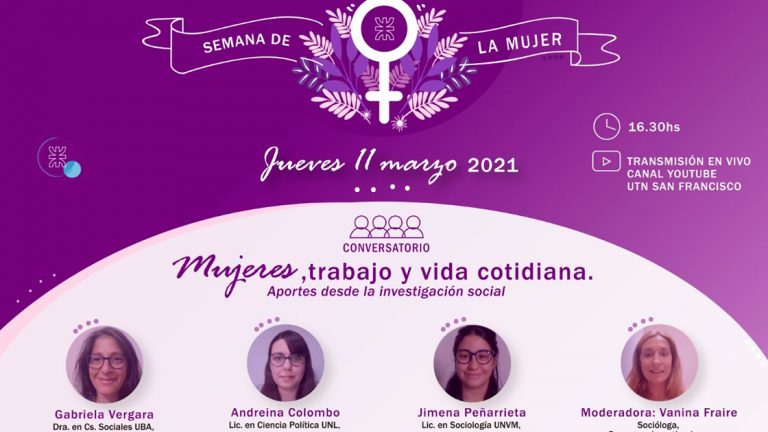 UTN: Se realiza conversatorio sobre «Mujeres, trabajo y vida cotidiana»