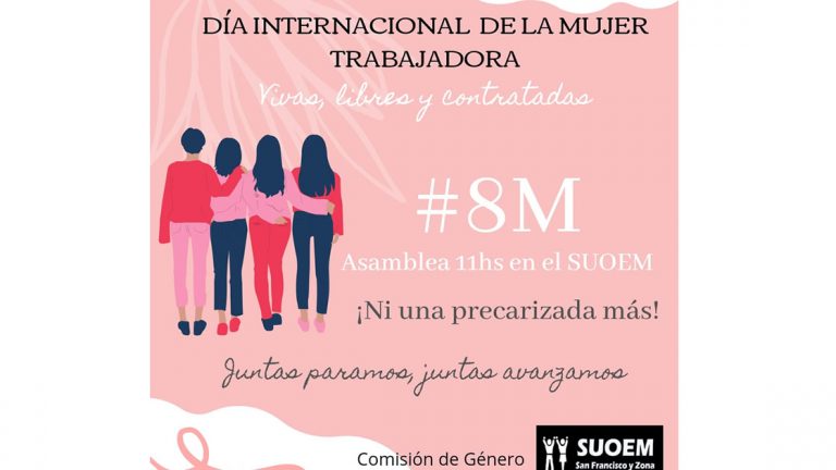 Asamblea municipal por el Día de la Mujer Trabajadora