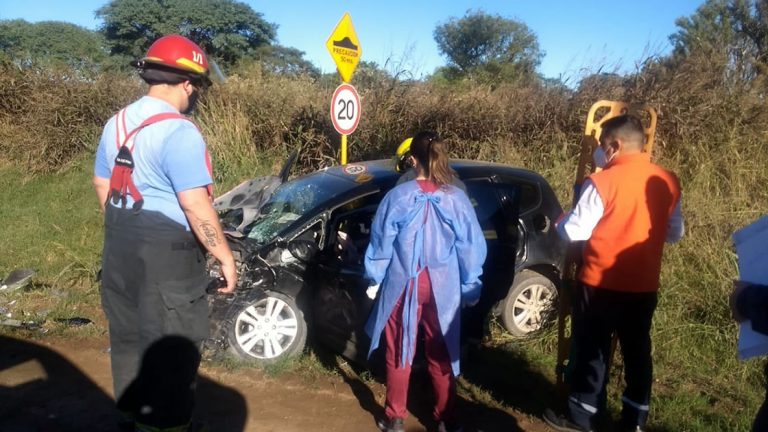 Plaza San Francisco: Fuerte accidente en el camino central