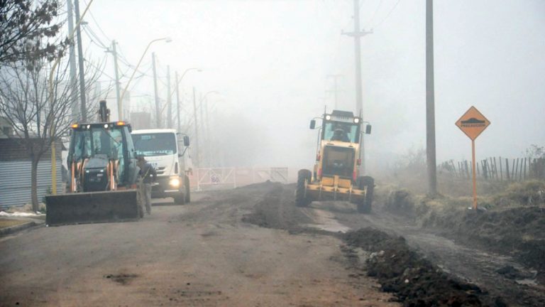 Comenzó la pavimentación en barrio 20 de Junio