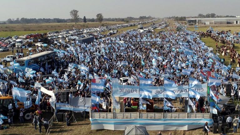 Ruralistas se manifestaron en un acto con ocho pedidos al Gobierno