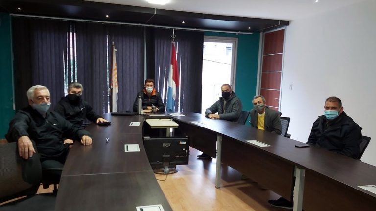 Veteranos de guerra de Malvinas de nuestra ciudad se reunieron con García Aresca