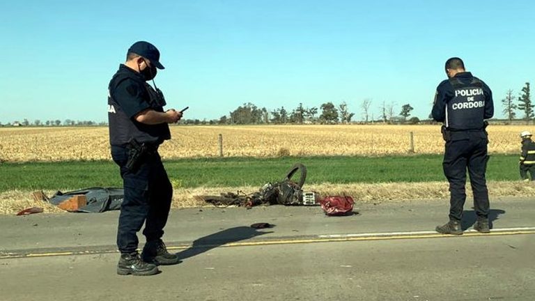 Freyre: Murió un motociclista al chocar con un camión