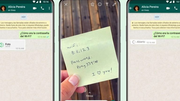 Ya están disponibles en WhatsApp los archivos multimedia que se eliminan tras verlos una sola vez