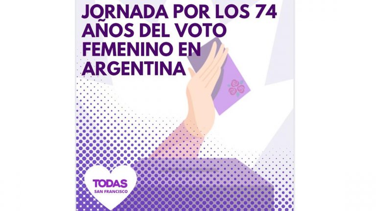 Se realizará la Jornada por los 74 años de la sanción del Voto Femenino