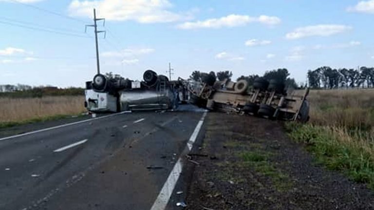 Importante accidente sobre Ruta 158 en cercanías nuestra ciudad