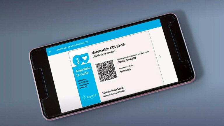 La credencial Mi Argentina será el documento internacional de vacunación contra el coronavirus