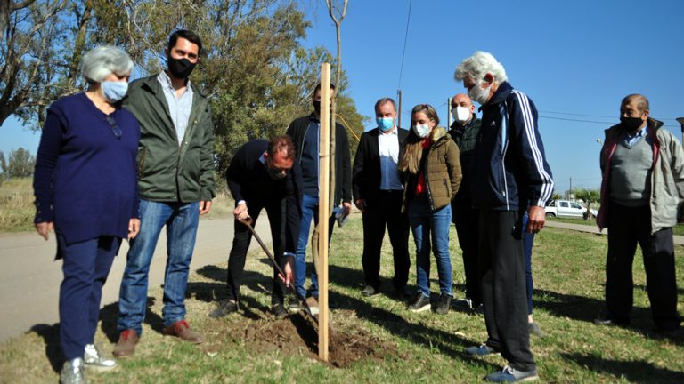 Se plantaron nuevas especies en la Plaza de los Abuelos