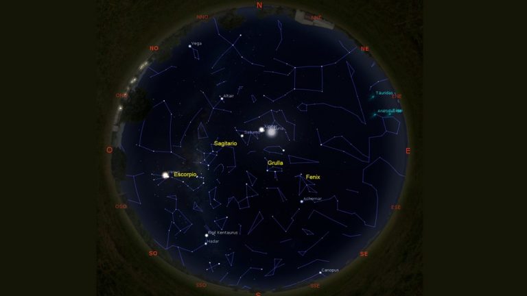 Observatorio Astronómico de la UTN: Mapa del cielo de octubre