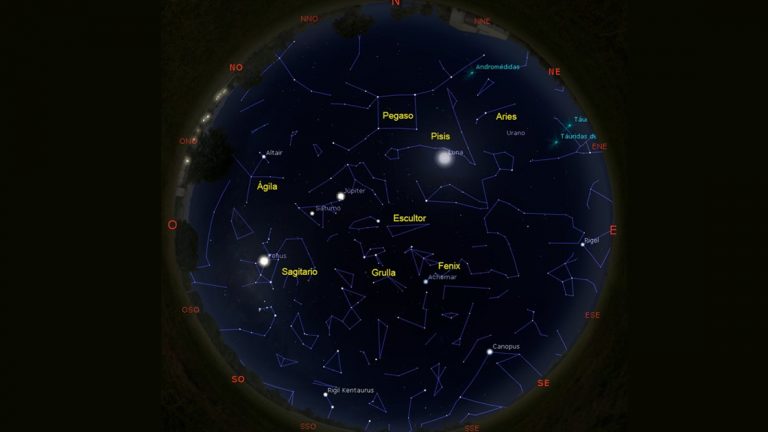 Observatorio Astronómico de la UTN: Mapa del cielo de noviembre