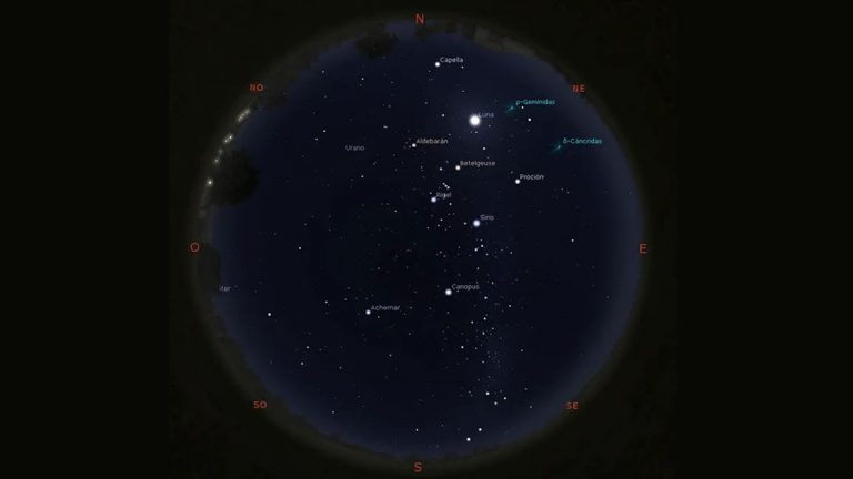 El observatorio te muestra el cielo de enero