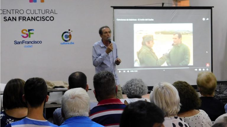 Nicolás Kasanzew emocionó con sus relatos de la Guerra de Malvinas