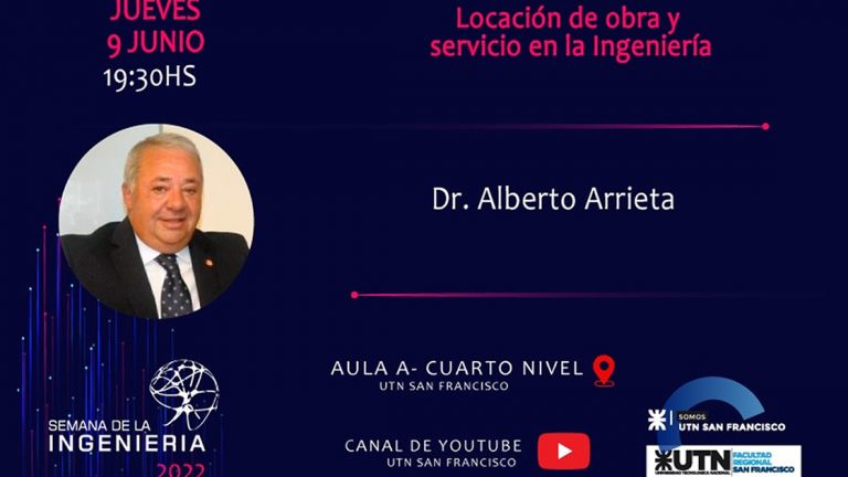 Semana de la Ingeniería en UTN: Disertación sobre «Locación de obra y servicio en la Ingeniería»