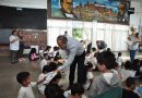 Charla de Seguridad Vial: el intendente visitó la escuela Hipólito Yrigoyen