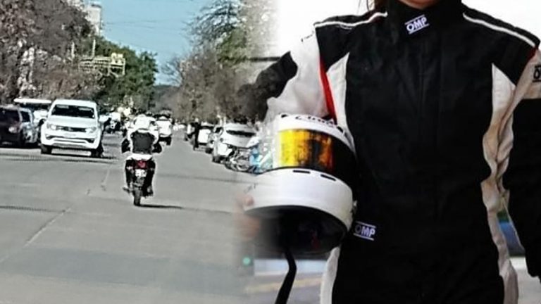 Le robaron el equipo de competición y lo encontraron andando en moto