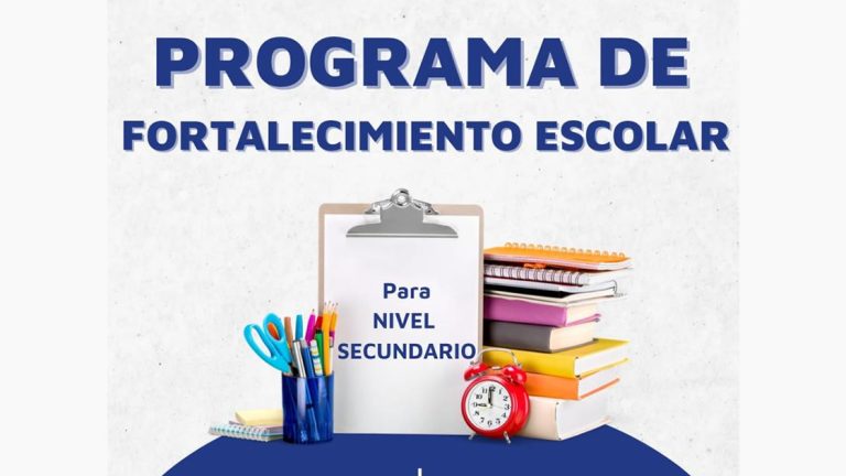 Se encuentran abiertas las inscripciones para el Programa de Fortalecimiento Escolar