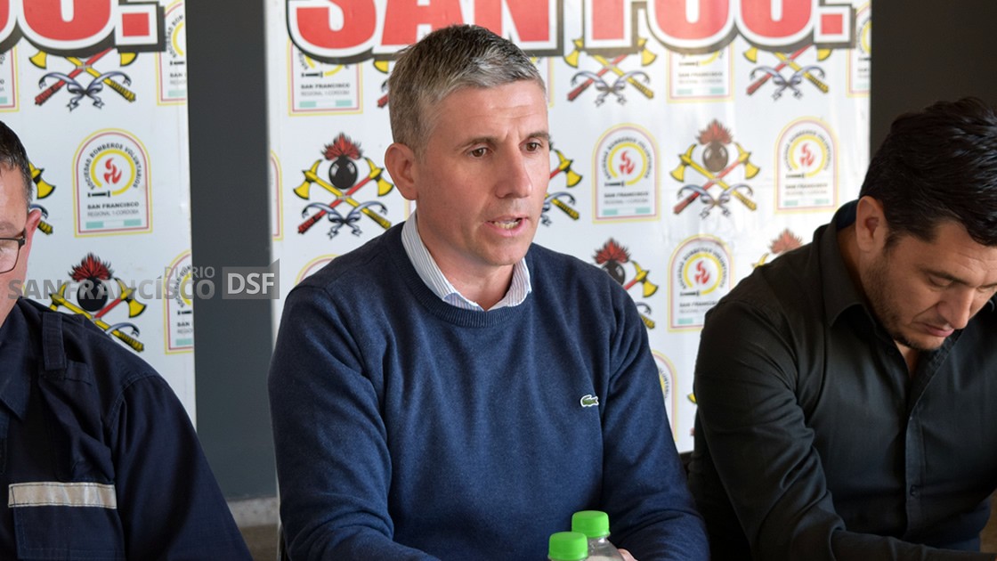 Rodrigo Franceschi, presidente de la Sociedad Bomberos Voluntarios