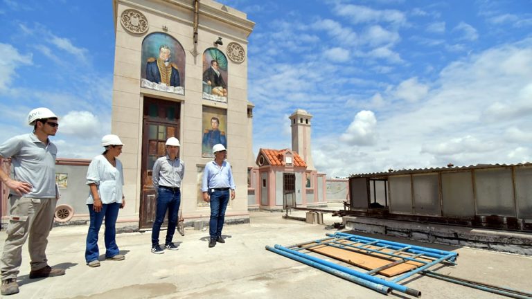 Palacio Tampieri: continúa la restauración del emblemático edificio