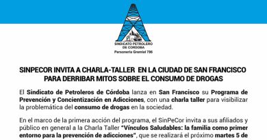 SinPeCor invita a Charla-Taller para derribar mitos sobre el consumo de drogas