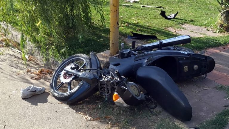 Menor de edad con lesiones reservadas tras accidente