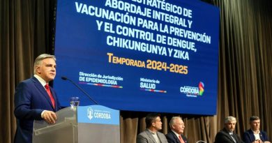 Córdoba lanzó el Plan Estratégico de Abordaje Integral y Vacunación para la Prevención y el Control de Dengue, Chikungunya y Zika