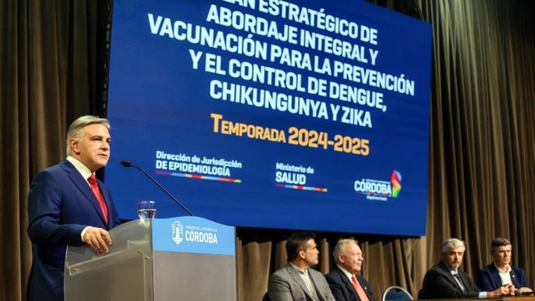 Córdoba lanzó el Plan Estratégico de Abordaje Integral y Vacunación para la Prevención y el Control de Dengue, Chikungunya y Zika