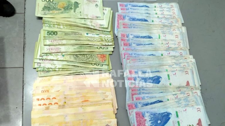 Mega operativo para detener a un joven y secuestrar dinero