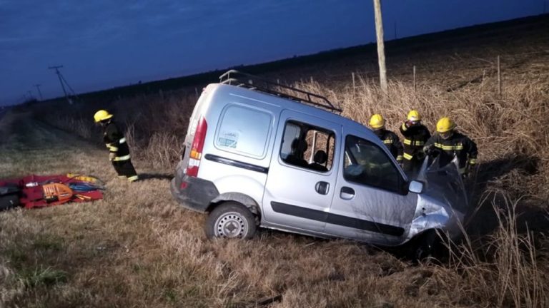 Josefina: se durmió y terminó en la banquina