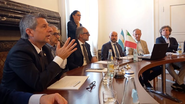 Bernarte realizó un balance de lo gestionado y logrado durante su viaje a Italia
