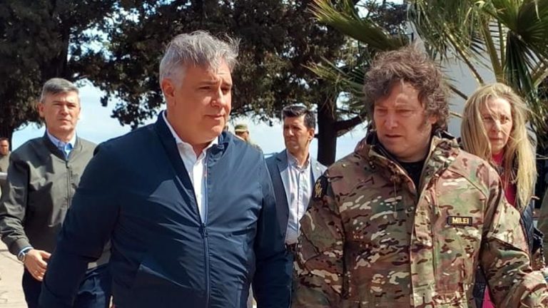 Javier Milei sobrevoló las zonas afectadas por los incendios forestales en Córdoba