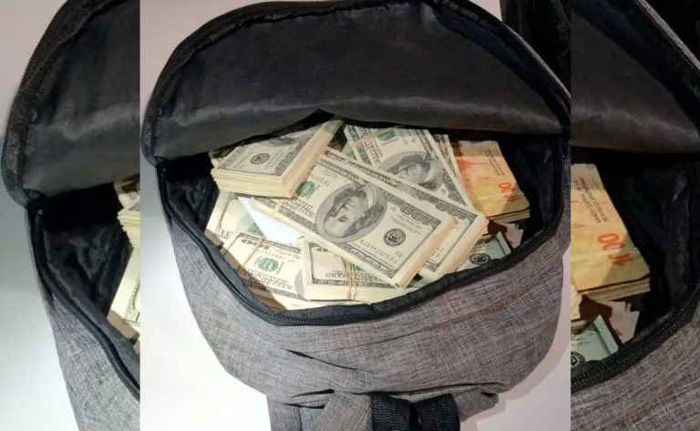Investigan a tres hombres que viajaban con U$S 180 mil y $ 7 millones