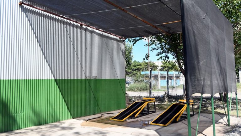 Se habilitó un lavadero para vehículos en la planta de Amos