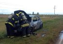 Se incendió un auto en cercanías de Freyre
