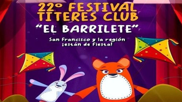 San Francisco recibe el 22° Festival Títeres Club “El Barrilete”