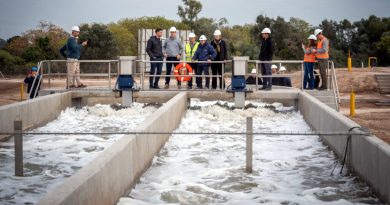 Miramar de Ansenuza: Se realizaron pruebas de funcionamiento en la Planta de Tratamientos de Líquidos Cloacales