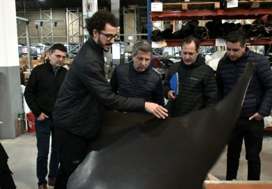 Bernarte recorrió la empresa Bianchi Cueros Argentino y firmó un convenio para fortalecer la capacitación local