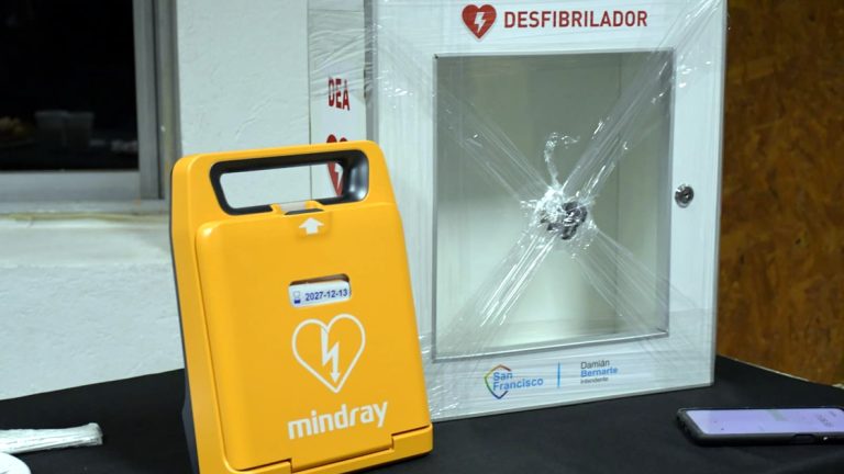 Ciudad cardioprotegida: Bernarte entregó desfibrilador externo automático a Tiro y Gimnasia