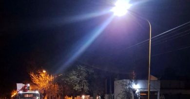 Se amplía el alumbrado público en los barrios Corradi y José Hernández
