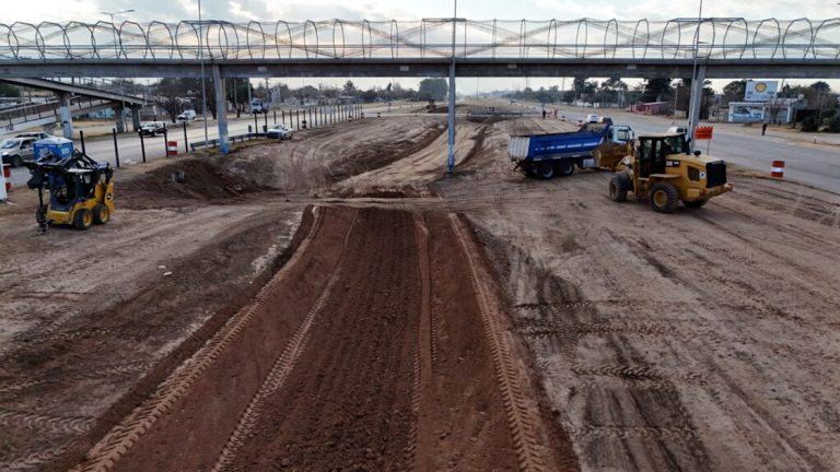 Comenzó la construcción del altonivel en Ruta 19, a la altura de Malvinas Argentinas