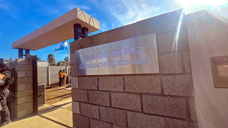 Inauguraron la sede del juzgado de paz en Quebracho Herrado