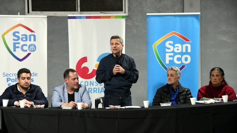 Bernarte presentó el Consejo Barrial de Prevención y Convivencia en barrio La Milka
