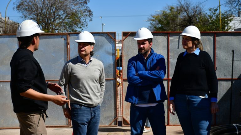 El Intendente supervisó el avance de la obra de bulevarización de 9 de Julio