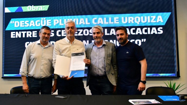 Se licitó la obra del entubado del desagüe pluvial de calle Urquiza