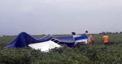 Accidente de avioneta en zona rural entre Chipión y Colonia Marina