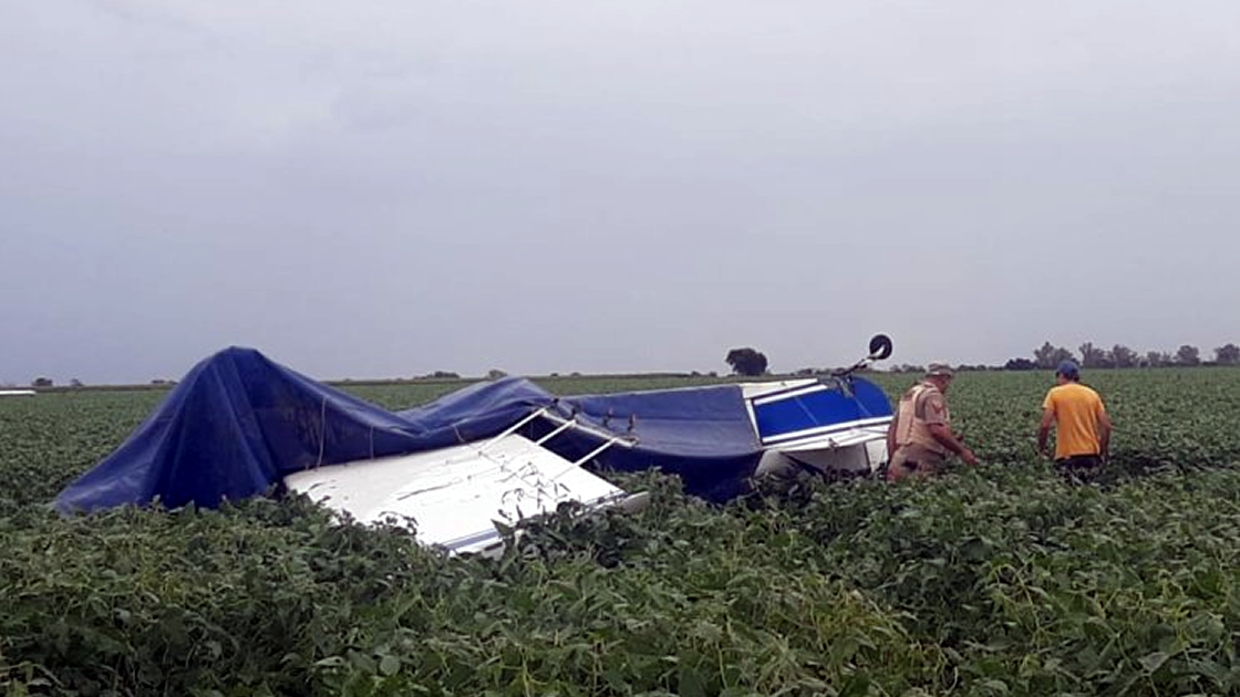 Accidente de avioneta en zona rural entre Chipión y Colonia Marina