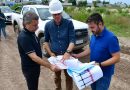 Bernarte supervisó el avance de obra en el Loteo “La Arbolada”