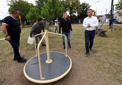 El municipio transformó un minibasural en un lugar de encuentro comunitario frente al comedor “La Virgencita”