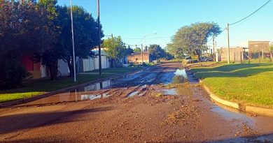 Tras el temporal, el agua comenzó a descender y mejora la situación en Colonia Marina