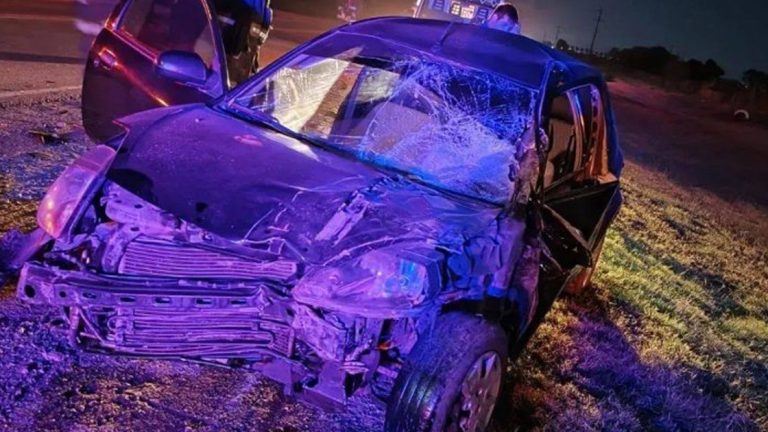Accidente vehicular en Ruta Provincial 1 a la altura de Colonia Iturraspe